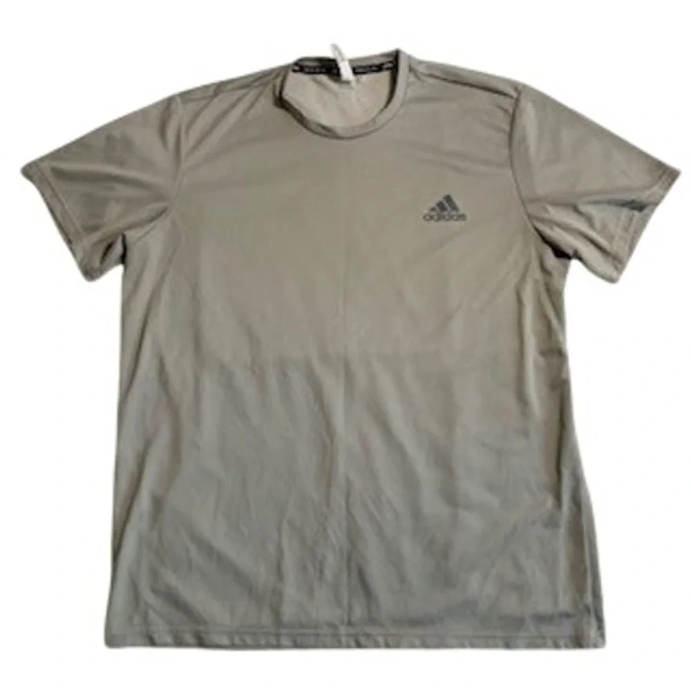 Adidas Mens Climalite Grey Short Sleeve Performance T-Shirt XL AZ5137